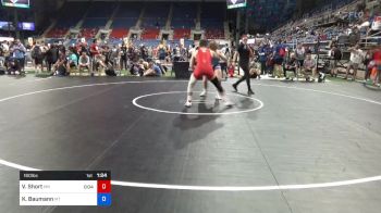 160 lbs Cons 32 #2 - Vristol Short, Minnesota vs Kale Baumann, Montana