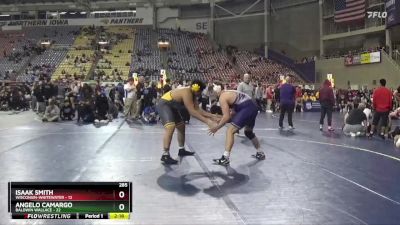 285 lbs Round 1 (16 Team) - Angelo Camargo, Baldwin Wallace vs Isaak Smith, Wisconsin-Whitewater