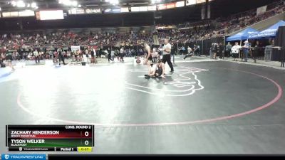 145 lbs Cons. Round 2 - Tyson Welker, Blackfoot vs Zachary Henderson, Rocky Mountain