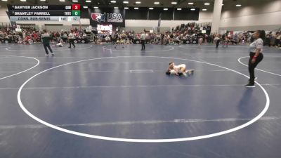 53 lbs Cons. Sub-semis - Sawyer Jackson, Greater Heights Wrestling vs Brantley Farrell, Team Nazar Training Center