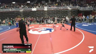 55 lbs 2nd Place Match - Kaisley Kennedy, Green River Grapplers Wrestling vs Lilli George, Ram Wrestling Club