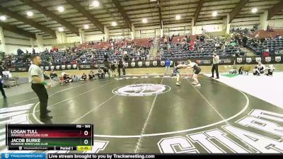 165 lbs 2nd Place Match - Jacob Burke, Warrior Wrestling Club vs Logan Tull, Wasatch Wrestling Club