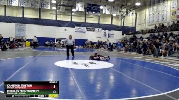 125 lbs Quarterfinal - CAMERON TOSTON, Wasilla High School vs Charles Montgomery, Palmer High School