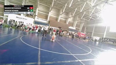 43 lbs Quarterfinal - Branch McPherson, JWC vs Ressler Schiess, Shootbox Rigby