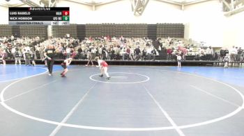 82-J lbs Quarterfinal - Luis Rabelo, North Bergen Jr Bruins vs Nick Hobson, GPS Wrestling Club