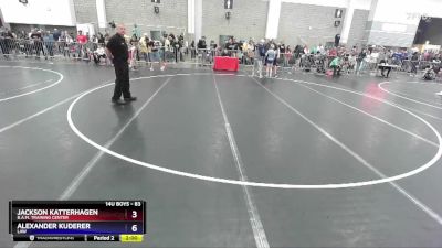 83 lbs Quarterfinal - Jackson Katterhagen, B.A.M. Training Center vs Alexander Kuderer, LAW