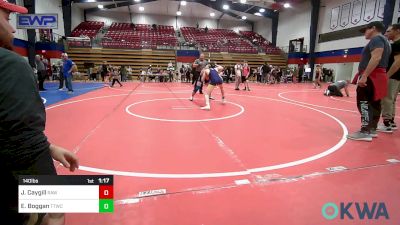 140 lbs Final - Julius Caygill, Raw Wrestling Club vs Eli Boggan, Team Tulsa Wrestling Club