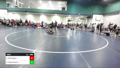 85 lbs Quarterfinal - Elijah Santiago, PA vs Adam Bachmann, PA