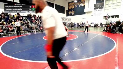130 lbs 1st Place Match - Isabella Sermaña, Cerritos vs Victoria Espinoza, Palm Desert