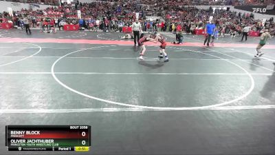 85 lbs Champ. Round 1 - Benny Block, Prescott vs Oliver Jachthuber, Princeton Youth Wrestling Club