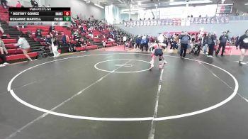 115 lbs Cons. Round 3 - Destiny Gomez, El Paso Hanks vs Roxanne Martell, El Paso Parkland
