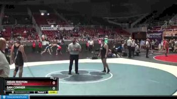 195 lbs Quarterfinal - Sam Cowher, Cox Mill vs Aidan Rhoton, Dobyns Bennett