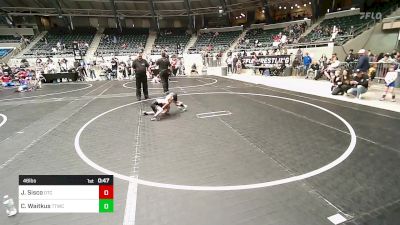 46 lbs Semifinal - Jenson Sisco, Owasso Takedown Club vs Christopher Waitkus, Team Tulsa Wrestling Club