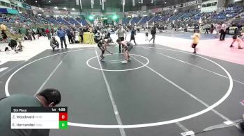 116 lbs 5th Place - Zane Woodward, Hershey vs Elijah Hernandez, Purebred Elite