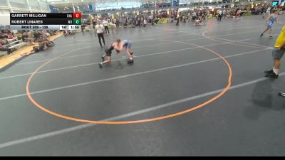 138 lbs Champ. Round 2 - Garrett Milligan, Unattached vs Robert Linares, Wrestling University