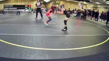 66 lbs Quarterfinal - Olivia Rios, Badboy Wrestling vs Carli Oberhaus, Grappling Group