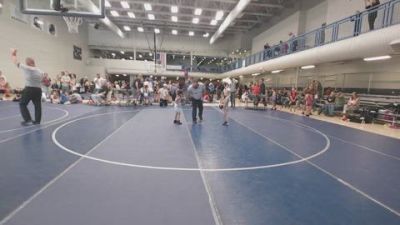 38.8-39 lbs Champ. Round 2 - Emory Harris, Champions Wrestling Club vs Evangelina Garcia, Stallions Wrestling Club