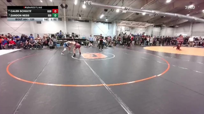 120 lbs Champ. Round 3 - Zandon Ness, Riverdale Ridge vs Caleb Schultz ...