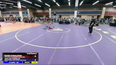 53 lbs Quarterfinal - Raven Donaldson, Machado-TC Warriors Wrestling vs Zaylah Castillo, Gracie Barra Westchase Wrestling Club