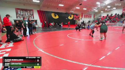 235 lbs Cons. Round 2 - Gaby Cervantes, Bonita vs Alexis Robolledo, Walnut