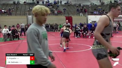 195 lbs Cons. Round 4 - Matthew DeGrado, Lake Central High School vs Carlos Argueta, Noblesville