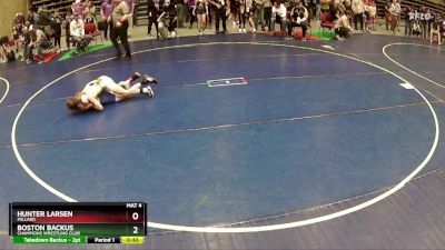 83 lbs Quarterfinal - Boston Backus, Champions Wrestling Club vs Hunter Larsen, Millard