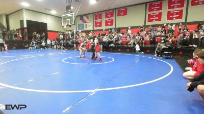 112 lbs Quarterfinal - Elijah Sewell, Kiefer High School vs Tripp Martin, Dewar HS Boys