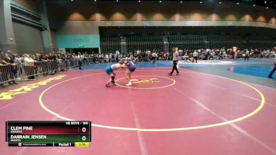 165 lbs Champ. Round 1 - Clem Pine, Mazama vs Darrain Jensen, Shasta