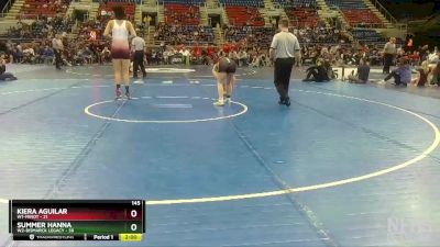 145 lbs Finals (8 Team) - Summer Hanna, W2-Bismarck Legacy vs Kiera Aguilar, W1-Minot