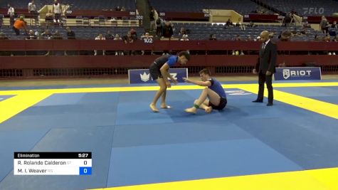 Ruben Rolando Calderon vs Malcolm I. Weaver 2024 Pan IBJJF Jiu-Jitsu No-Gi Championship