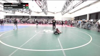 55-T lbs Semifinal - Anthony Benedetti, Power Half Wrestling Academy vs Joey Garcia, Shaler Area