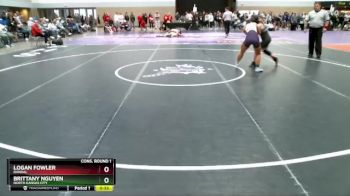125 lbs Cons. Round 1 - Logan Fowler, Randal vs Brittany Nguyen, North Kansas City