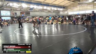 120+130 1st Place Match - Ava Johnson, Rossview Hawks Wrestling Club vs Kenley Brown, Blackman High School Wrestling