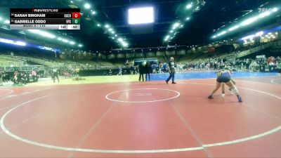 110 lbs Cons. Round 1 - Sarah Bingham, Camden County vs Gabrielle Oddo, Ft Pierce Central