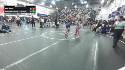 137 lbs 3rd Place Match - Morgan Yvonne Cordova, Elsinore vs Ava Reiss, No Affiliation