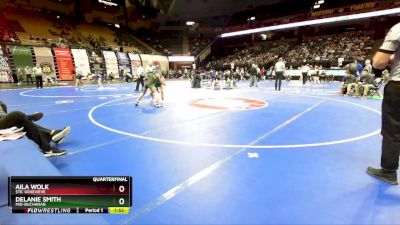 115 Class 1 lbs Quarterfinal - Aila Wolk, Ste. Genevieve vs Delanie Smith, Mid-Buchanan