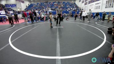 40 lbs Round Of 16 - Skyler Shoorkin, Little Axe Takedown Club vs Isaac Tessneer, Norman Grappling Club