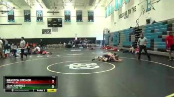 113 lbs Round 3 (4 Team) - Braxton Steiner, Rawlins vs Izak Ramirez, Fort Collins