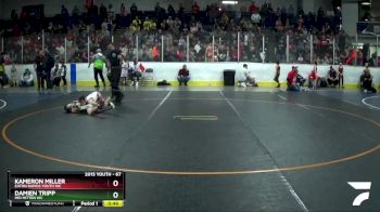 67 lbs Semifinal - Kameron Miller, Eaton Rapids Youth WC vs Damien Tripp, Mid Mitten WC