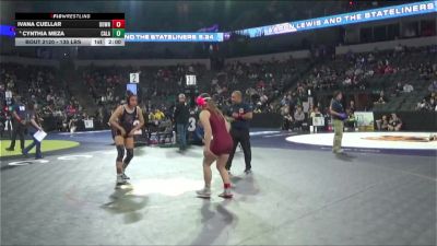 135 lbs Round Of 32 - Cynthia Meza, Calaveras (SJ) vs Ivana Cuellar, Downey (SS)