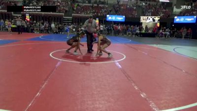 123 lbs Champ. Round 2 - Kobe Stevens, Ronan Wrestling Club vs Zuri Tavarez, South Fremont