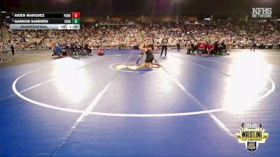 B3A-157 lbs Quarterfinal - Gannon Sanders, Heritage Hall vs Aiden Marquez, Pawnee