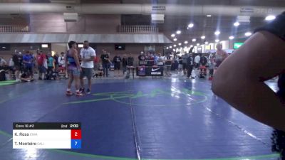 86 kg Cons 16 #2 - Kasey Ross, Iowa vs Tye Monteiro, California