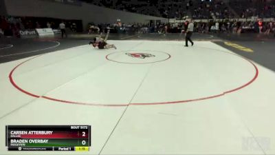 5A-106 lbs Quarterfinal - Braden Overbay, Ridgeview vs Carsen Atterbury, Dallas