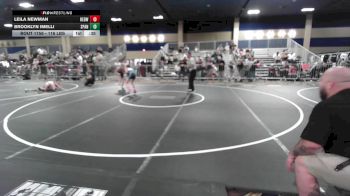 116 lbs Round Of 16 - Leila Newman, Redwood WC vs Brooklyn Imelli, Spanish Springs WC