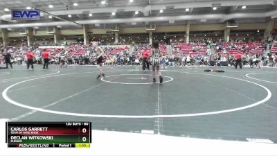 80 lbs Champ. Round 2 - Declan Witkowski, Phenom vs Carlos Garrett, Team Of Hard Knox