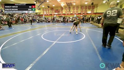 97-102 lbs Rr Rnd 3 - Paisley Heflin, Vinita Kids Wrestling vs Karlye Brown, Wagoner Takedown Club