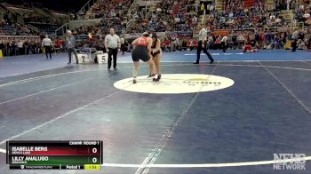 190 lbs Champ. Round 1 - Lilly Analugo, Bismarck vs Isabelle Berg, Devils Lake