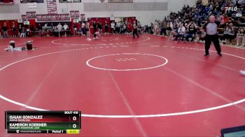 133 lbs Cons. Round 4 - Isaiah Gonzalez, Maple River/USC vs Kameron Koerner, Windom-Mountain Lake