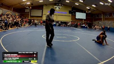 157 lbs Cons. Round 4 - Oliver Rivero, Santa Ana College - Unatt vs Peyton Proper, Embry-Riddle (Ariz.)